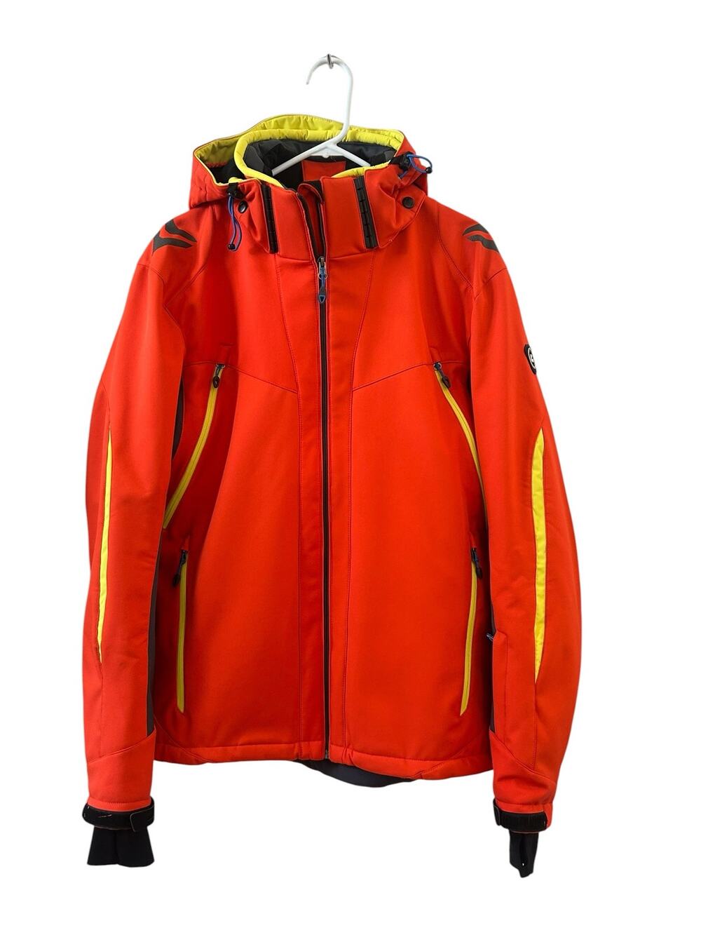 Killtec Allround Orange Hooded Ski Jacket Men's Large Water Resistant Windproof